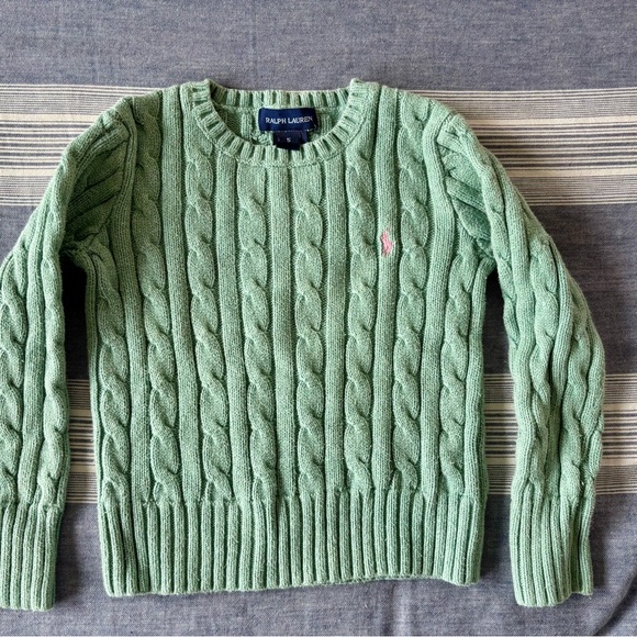 Ralph Lauren Sage Cable Knit Sweater - Picture 1 of 4